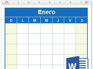 Cómo Usar Calendario Word 2021