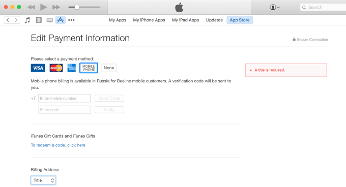 carrier billing itunes russia