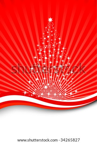 christmas tree clipart. stock vector : Christmas magic