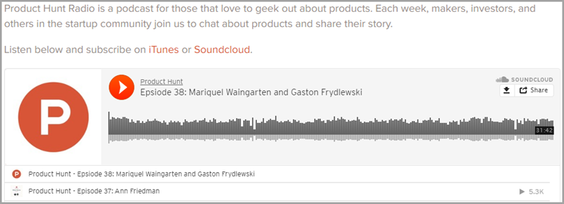 product hunt radio