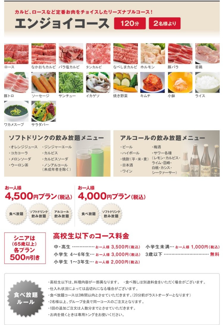 なべしま焼肉食べ放題 食べてきた 料金とメニュー詳細 熊本ポータル くまライク