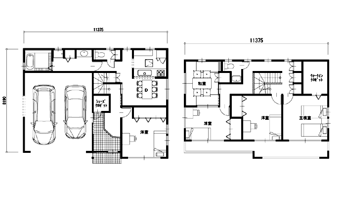 間取り No 114 E Houseの 間取り