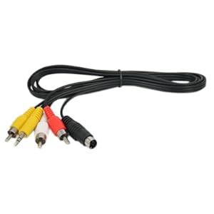 S-Video to 3-RCA Composite AV Cable for Laptop PC TV