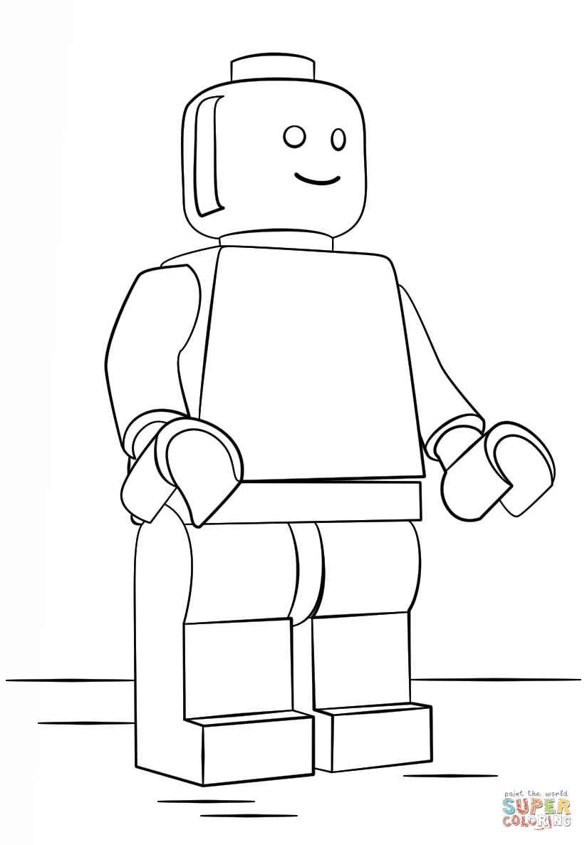 the Lego Man coloring pages