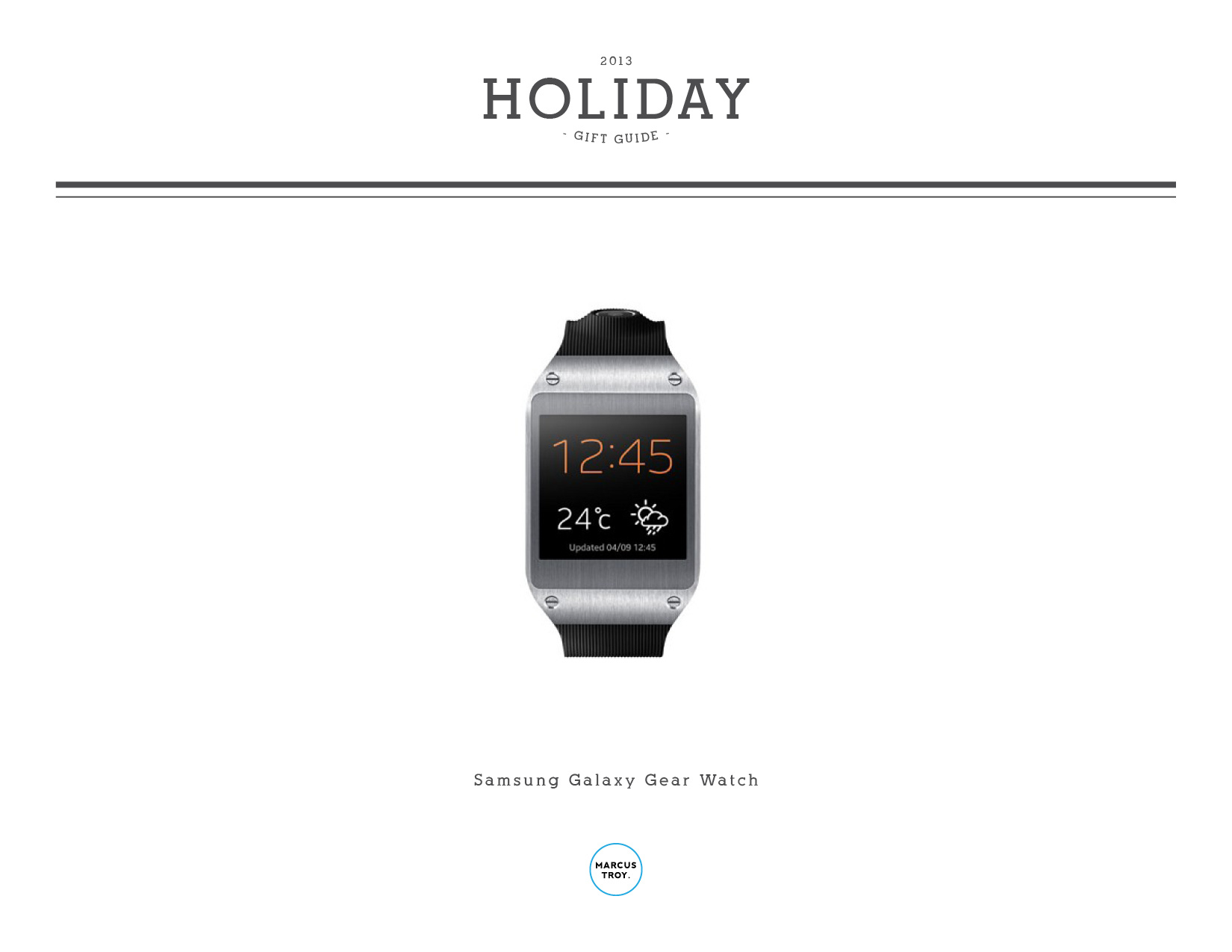 Gadgets: Holiday 2013 Tech Gift Guide Marcus Troy | Marcus Troy