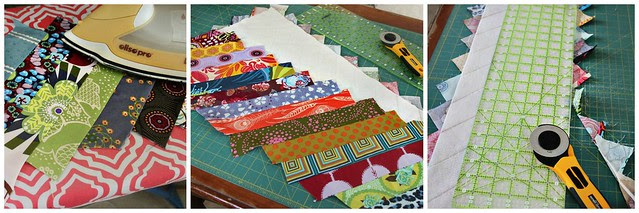 8. Press and trim panels