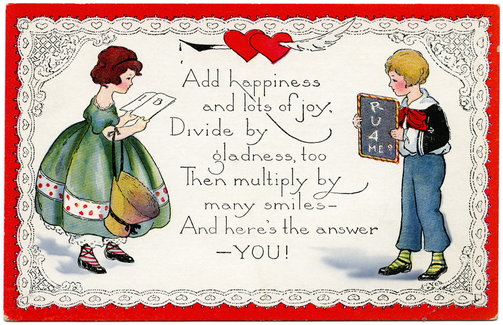 Beautiful Vintage Valentine Cards - What Will Matter