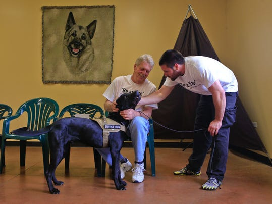 Jeff trainer helps PTSD vet with service dog