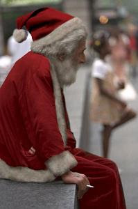 サンタおもしろ画像 ゼブラの視線