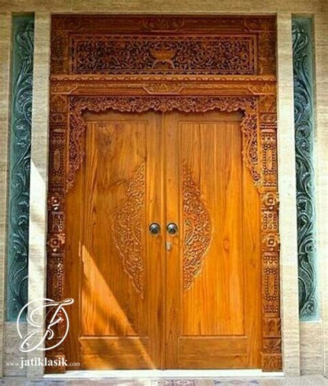 jual pintu gebyok jati ukir minimalis jati klasik