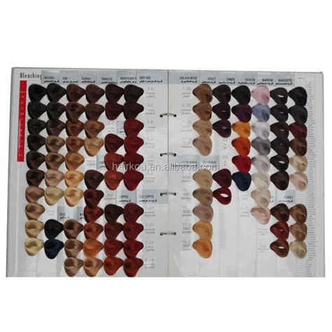  oem manufacturer salon professional hair dye color chartcolor swatch book