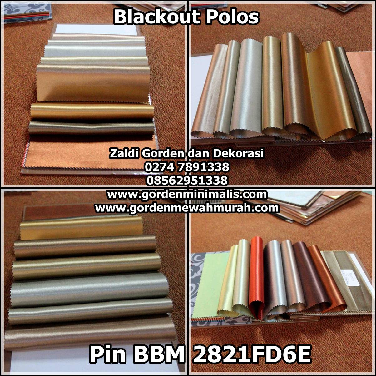 Kain Gorden  Blackout polos  Model  Gorden  rumah minimalis 