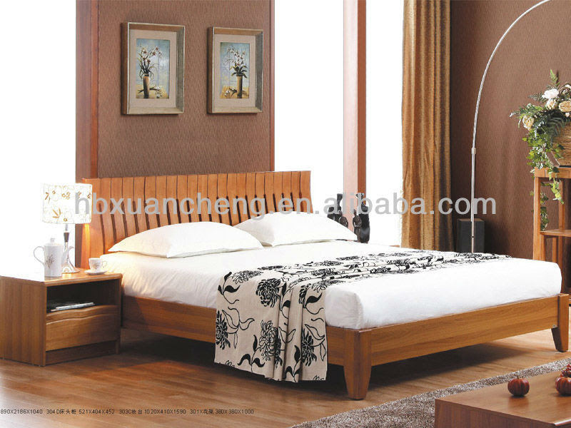 Solid Wood Furniture, Wood Double Bed Designs, Designs of wood Bed ...