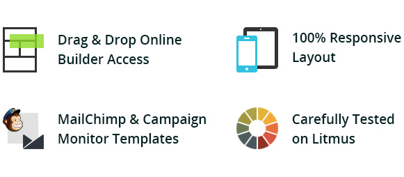 Aquarius - Multipurpose Email Template + Builder Access
