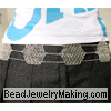 Hexagon Belt worn with Skirt Dress