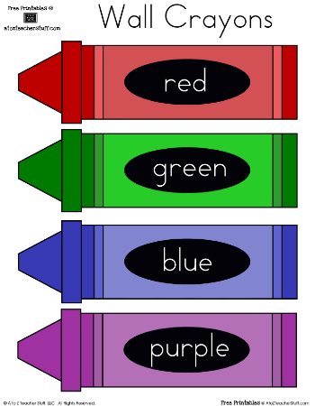 crayon colors for kids - Clip Art Library