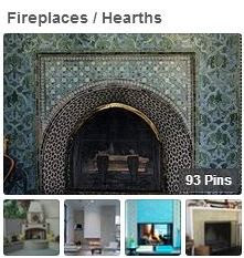 Tiled Fireplace & Hearth Pinterest Boards