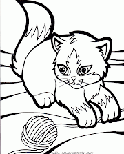 15+ Cute Cat Coloring, Terpopuler!