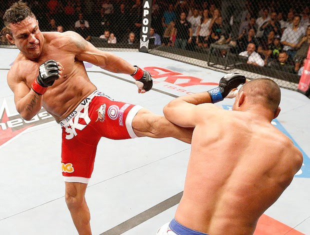 Vitor Belfort e Dan Henderson UFC Goiânia (Foto: Getty Images)