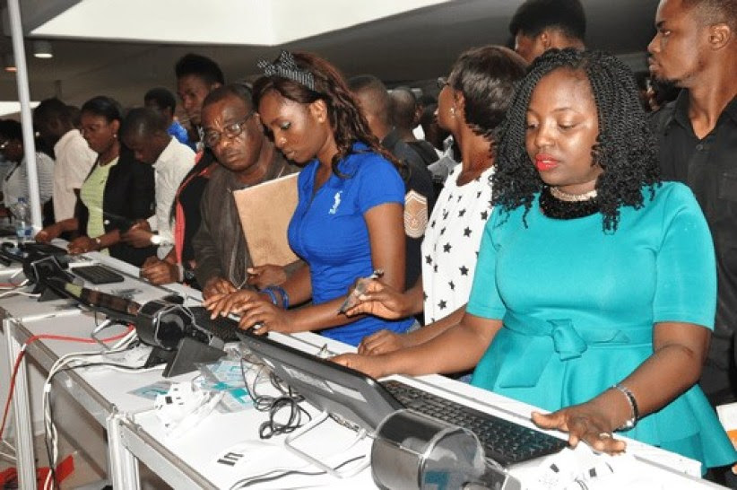 Attendees at TECH+ Expo in Lagos: Growing technology innovation continues to shape the ways we live, work ad play