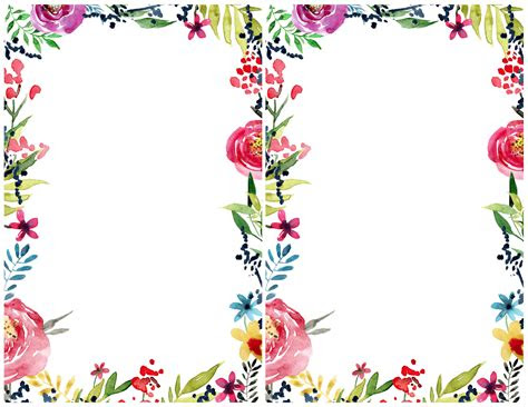  flower border template clipart best free printable flower border