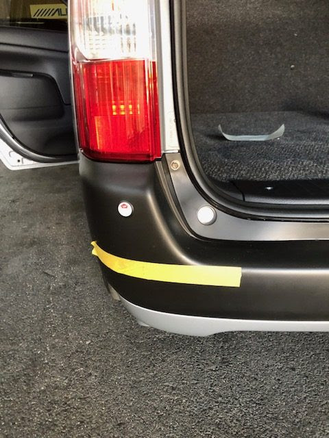 後付けコーナセンサー取付 トヨタ サクシード 設定のない車にも後付け用品なら取付可能です 株式会社 今尾電機 自動車専門 三重県鈴鹿市