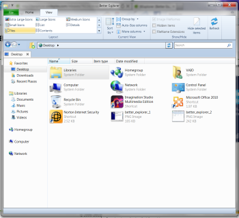 Better Explorer is an alternative to Windows Explorer that uses the new Ribbon UI