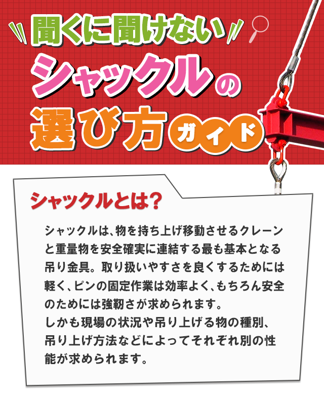 聞くに聞けないシャックルの購入ガイド