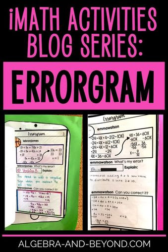 Instagram for Math - ALGEBRA AND BEYOND
