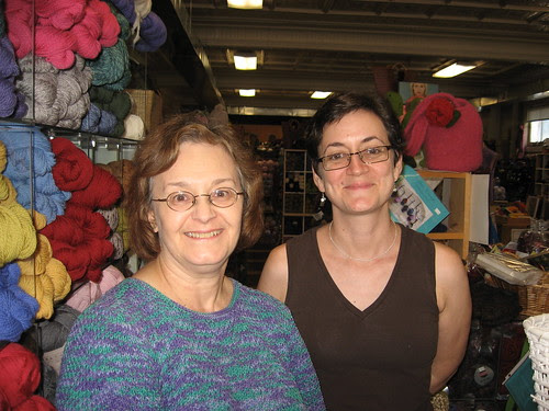 Knitting Maven Kathy Zimmerman and Babs!