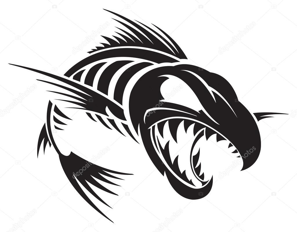 Download Fish Skeleton Drawing at GetDrawings | Free download