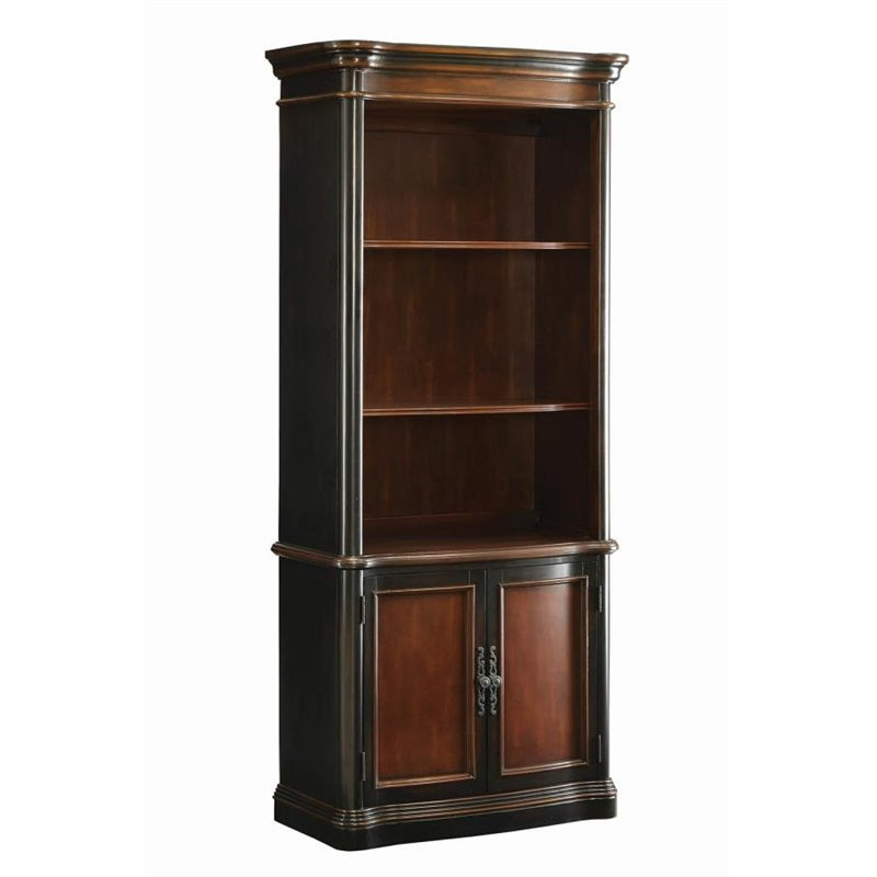 Coaster Three Shelf Two Tone Bookcase in Brown