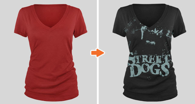 Download Tri-Blend V-Neck T-Shirt Mockup Templates Pack