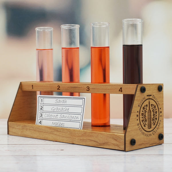 Test Tube Wine Flight-Tasting Tray - Custom Brew Gear