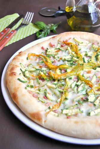 Zucchini and Pancetta Pizza