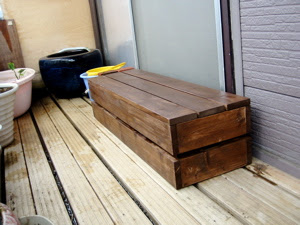 １ ４材でベランダ用の収納ベンチ製作 ３ Awa S Private