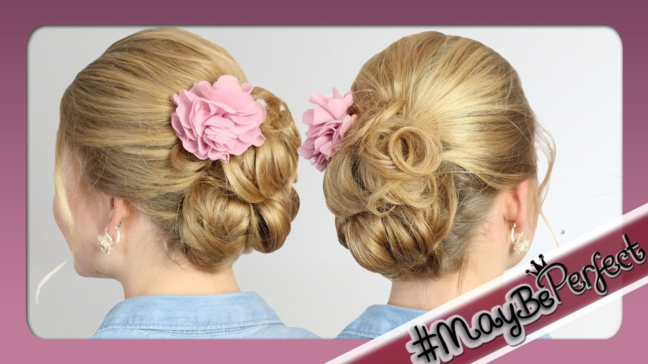Einfache Hochsteckfrisur Mittellange Haare