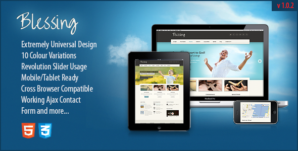 Blessing Responsive HTML5/CSS3 Template 