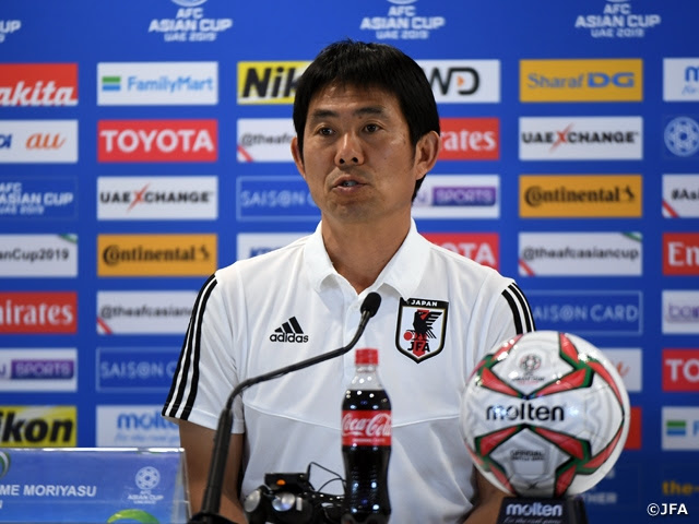 Samurai Blue 森保監督 サウジアラビア戦へ 継続力を持って戦い抜く 姿勢を期待 Afcアジアカップuae19 1 5 2 1 Jfa 公益財団法人日本サッカー協会