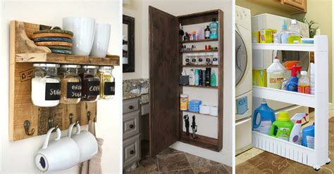 storage ideas  projects  small spaces