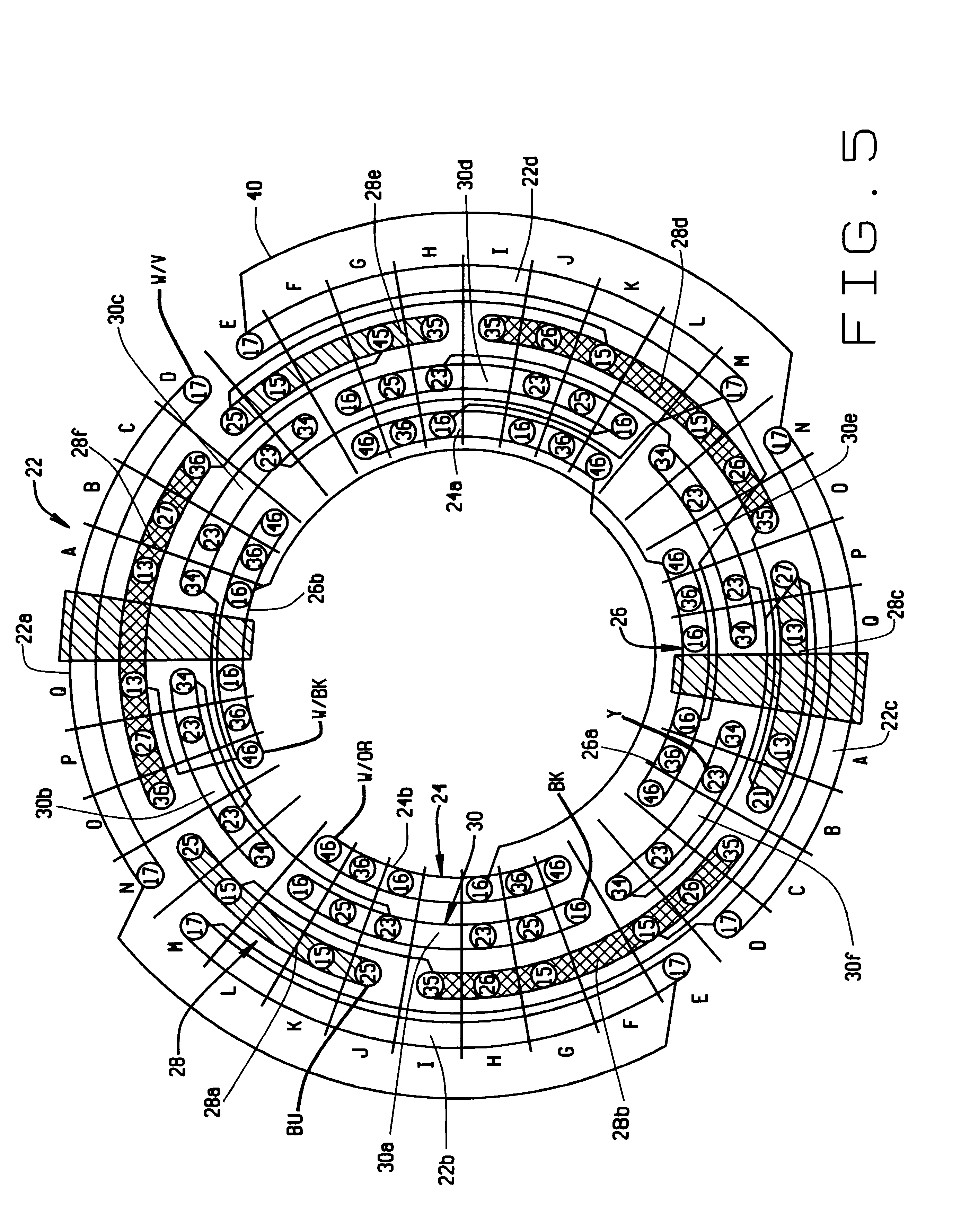 Patent US6255755 - Single phase three speed motor with shared windings - Google Patents