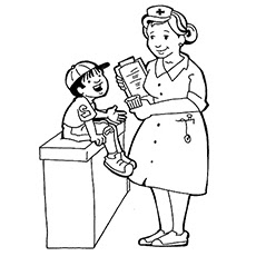 Nurse Coloring Pages For Preschool At Getcolorings Com Free Printable Colorings Pages To Print
