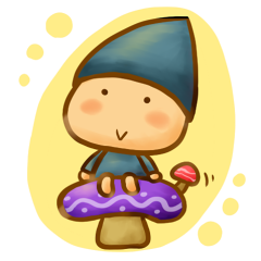 小人さんときのこ Lineスタンプ ハナナ