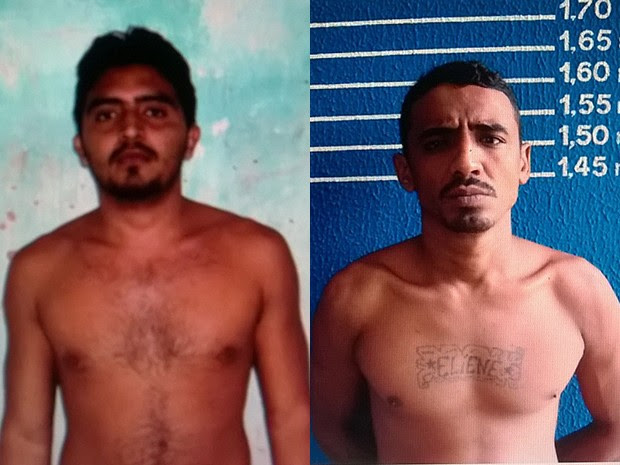 Os fugitivos foram identificados como Roberto Medeiros Nascimento e Francisco Herlanderson Sotero (Foto: Divulgação/Sejuc)