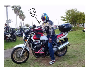 バイクに乗った福 ちまっと出会い ガウリン福と保護犬ちぃ 吠え老犬日記