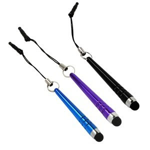 Cosmos ® Black/Purple/Blue Color Baseball Bat Pattern Stylus/Styli Touch Screen Pen for iPhone 4 4s 3 3Gs iPod/iPad 2 3 Sony Playstation PSP PS VITA, HTC Flyer EVO View 4G, Motorola Xoom, Samsung Galaxy, BlackBerry Playbook AMM0101US + Free Cosmos Cable Tie