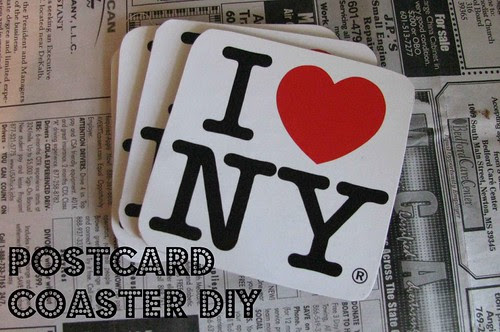 Postcard Coaster Finished Text