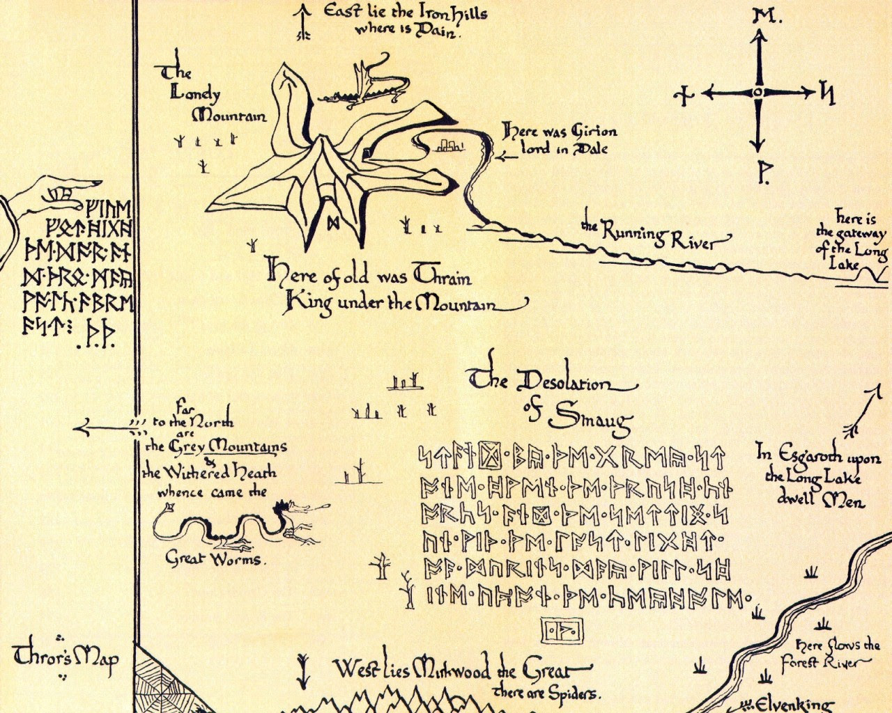 Thror's Map, The Hobbit