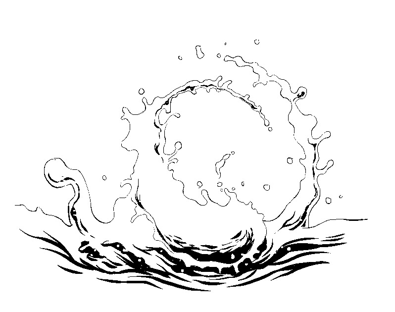 漫画テクニック 水 の描き方 形のないものの形を表現する様々な方法とは Oyukihan S Blog 漫 パワー充電所