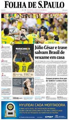 Veja a versão digital da Folha
